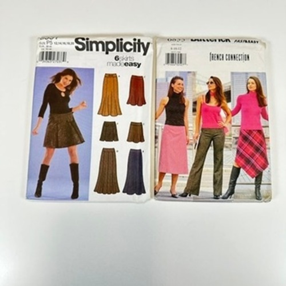 VTG Lot of 6 UNCUT Sewing Patterns Simplicity McCall's Butterick Skirts Pants - Picture 4 of 5